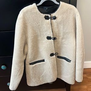 MANGO fur-effect coat